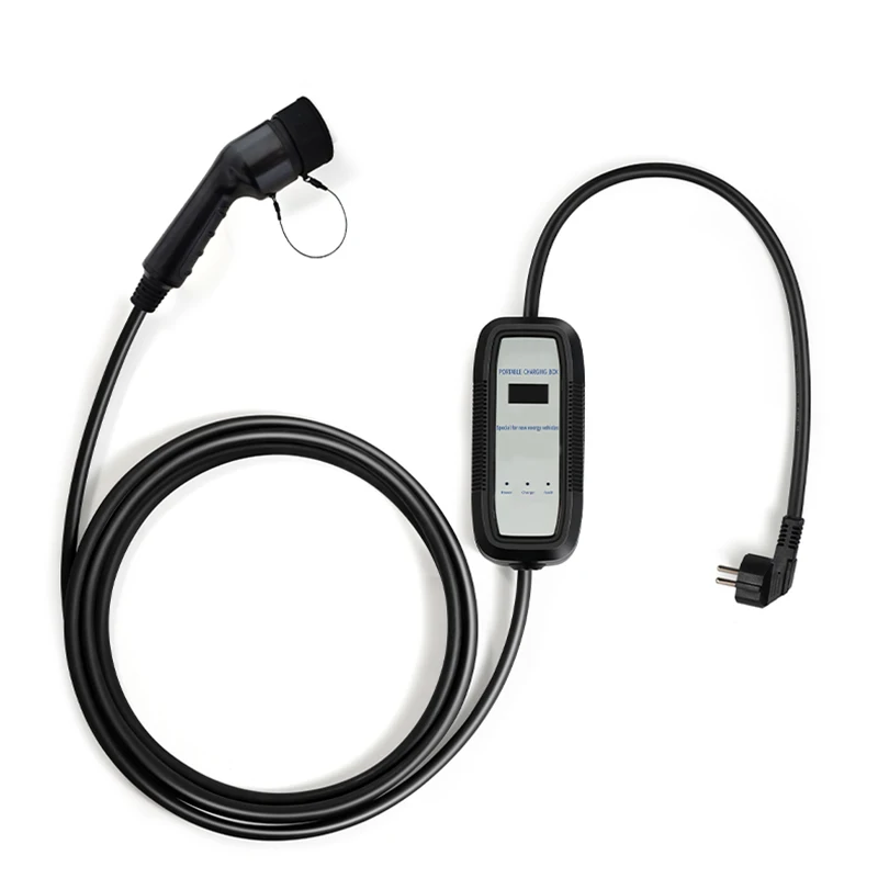 European standard 16A 3.5KW 5M portable car charging screen display anytime and anywhere
European standard 16A 3.5KW 5M portable car charging screen display anytime and anywhere