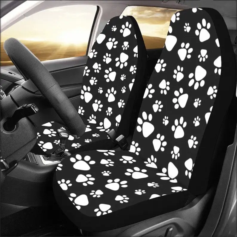 Pet Paws Car Seat Covers for Vehicle 2 pc Set, Animal Dog Cat Print Pattern Front Seat Puppy Gift Women Protector SUV
Pet Paws Car Seat Covers for Vehicle 2 pc Set, Animal Dog Cat Print Pattern Front Seat Puppy Gift Women Protector SUV