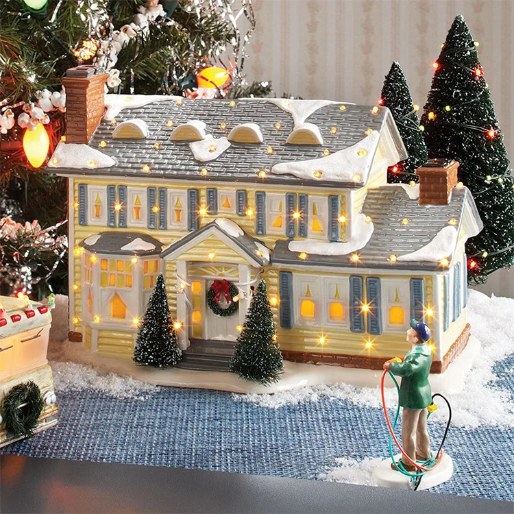Christmas Snow Village LED Ornaments Figurine Hand Painted The Griswold Holiday House Vacation House for Home Lawn Boys Girls
Christmas Snow Village LED Ornaments Figurine Hand Painted The Griswold Holiday House Vacation House for Home Lawn Boys Girls