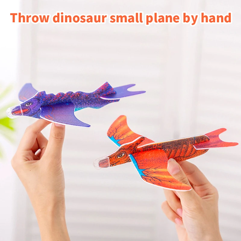

Dinosaur Flying Plane Hand Throw Flying Glider Plane Foam Aeroplane Model Flying Glider Plane Toys Kids Game DIY Child Toys
