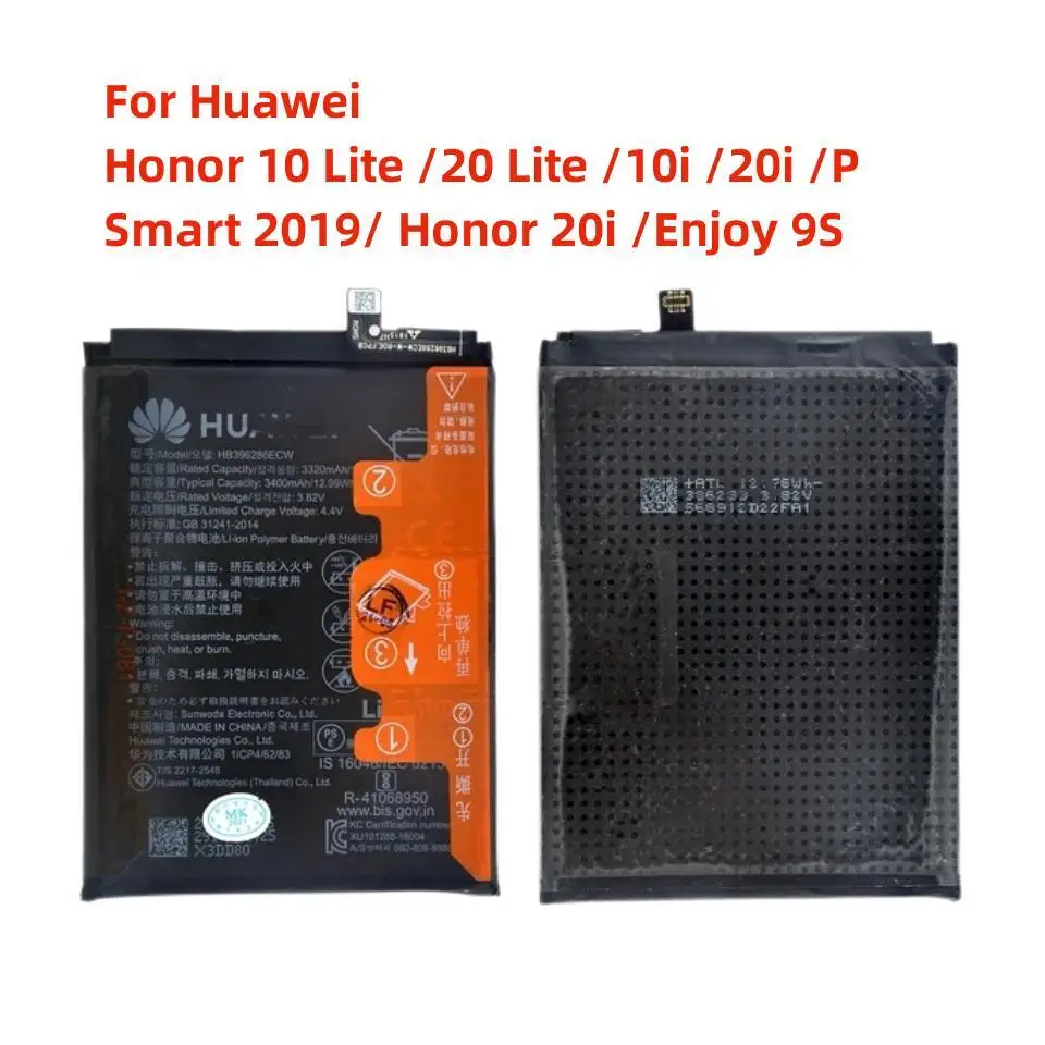 Аккумулятор 3400 мАч для Huawei Honor 10 Lite /20 Lite /10i /20i /P Smart 2019/ Honor 20i /Enjoy 9S
Аккумулятор 3400 мАч для Huawei Honor 10 Lite /20 Lite /10i /20i /P Smart 2019/ Honor 20i /Enjoy 9S