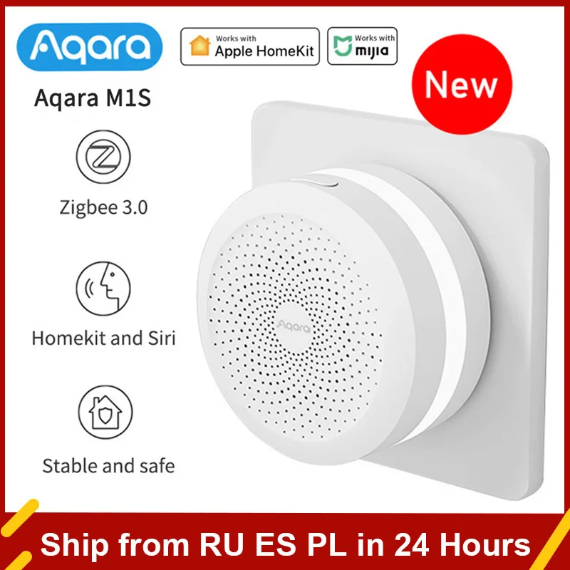 Умный шлюз Aqara M1S 2 4 ГГц Wi-Fi ZigBee 3 0 RGB ночник работает с Apple Homekit и приложением Xiaomi Mi Home