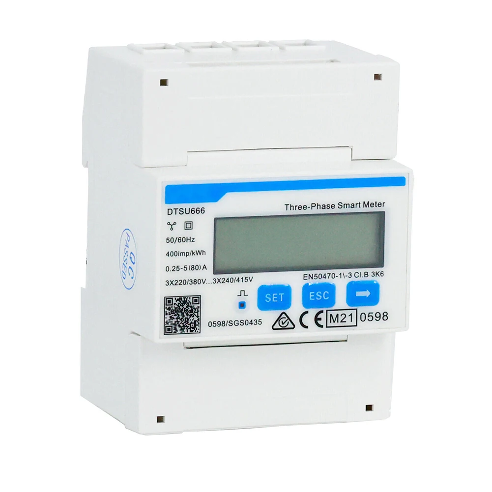 Three-Phase Four-Wire Guide Rail Type DTSU666 Electricity Energy Meter Directly Readable Meter Readings
Three-Phase Four-Wire Guide Rail Type DTSU666 Electricity Energy Meter Directly Readable Meter Readings
