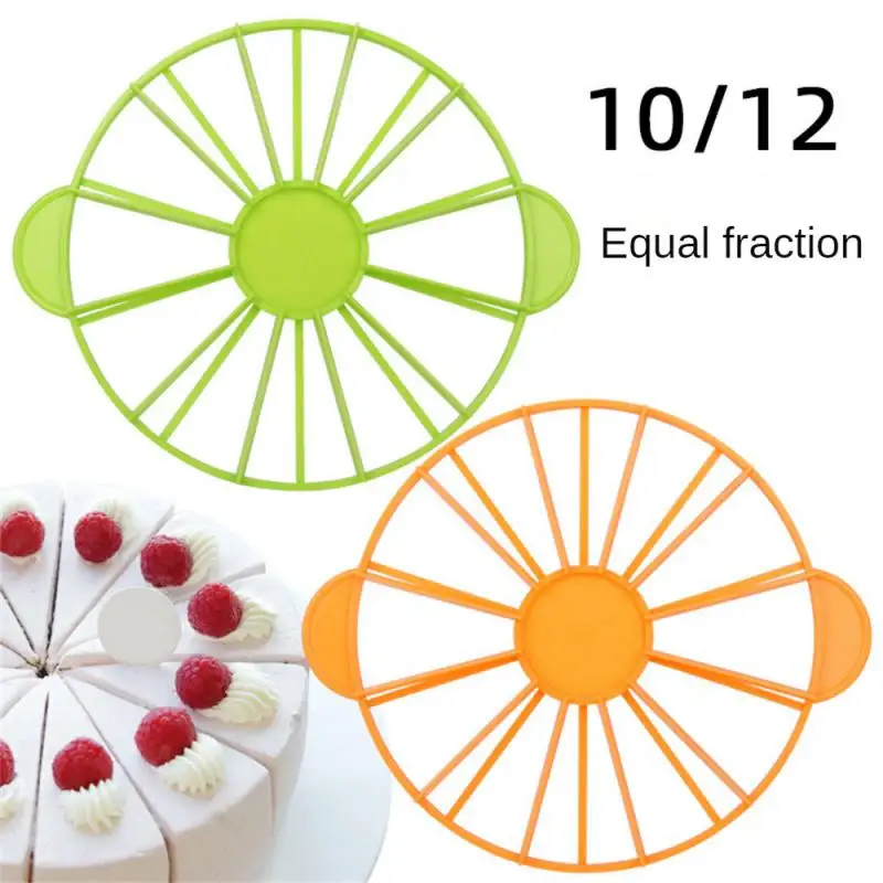 

New 10/12 Slices Cake Equal Portion Cutter Round Bread Cake Mousse Divider Slice Marker Baking For Household Kitchen Utensils