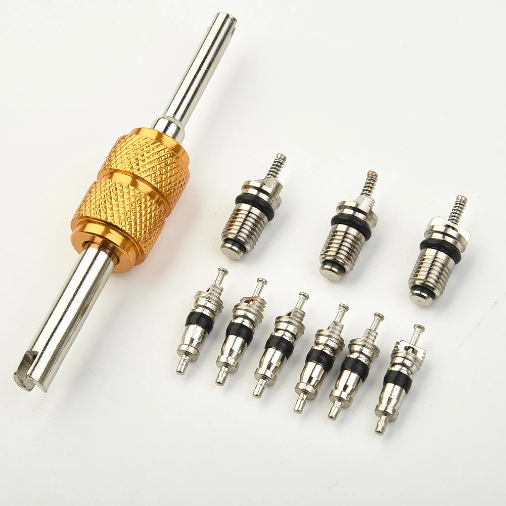 9Pcs R134a Automotive Air Conditioning Valve Core + 1Pcs Remover Tool For A/C System Mall/Big Air Conditioning Valve Core Tool
9Pcs R134a Automotive Air Conditioning Valve Core + 1Pcs Remover Tool For A/C System Mall/Big Air Conditioning Valve Core Tool
