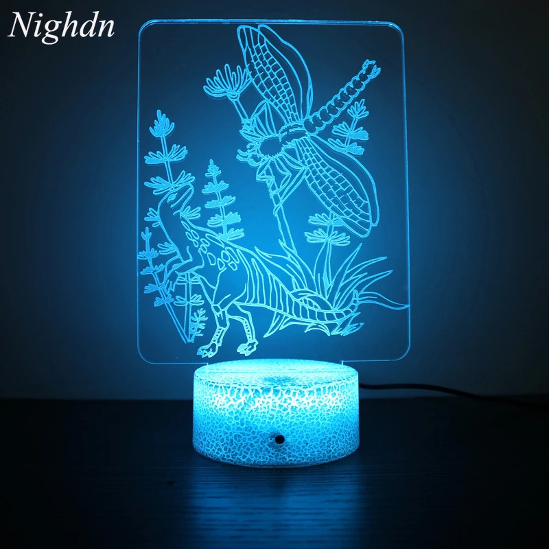 

Акриловая 3d ночник Nighdn, сенсорная Настольная лампа с Usb-разъемом, декоративный прикроватный ночник, детский подарок на день рождения и Рождество