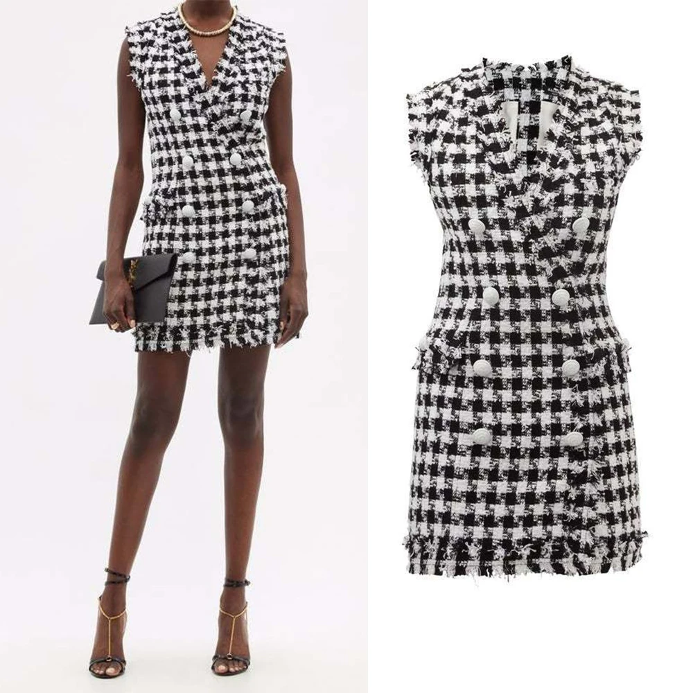 2022 Summer And Autumn New Fashion Thin And Versatile High-quality Tweed Sleeveless Vest Temperament Commuter Dress Women
2022 Summer And Autumn New Fashion Thin And Versatile High-quality Tweed Sleeveless Vest Temperament Commuter Dress Women