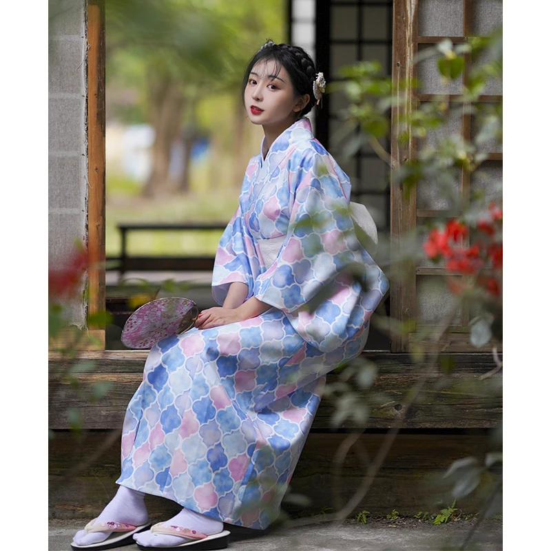 

Традиционное японское кимоно для женщин, официальный юката в ретро стиле, костюм для косплея, одежда для фотографии, платье для выступлений
