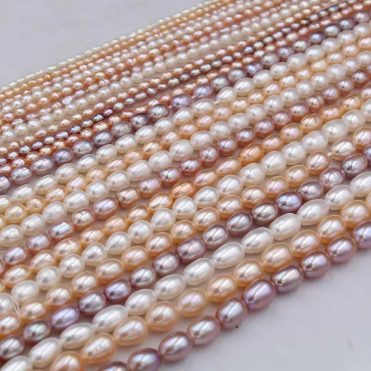 DIY natural 2-9mm rice shape freshwater pearl loose strands
DIY natural 2-9mm rice shape freshwater pearl loose strands