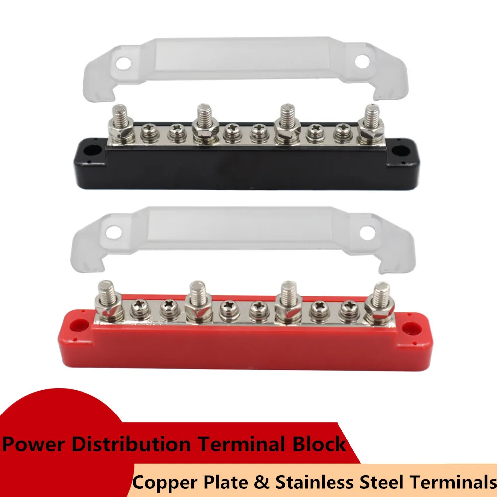 1 Pair 10/14 Post Bus Bar Battery Power Distribution Block 150A Wiring Stud Battery Junction Block Terminal For Car Bus Ship
1 Pair 10/14 Post Bus Bar Battery Power Distribution Block 150A Wiring Stud Battery Junction Block Terminal For Car Bus Ship