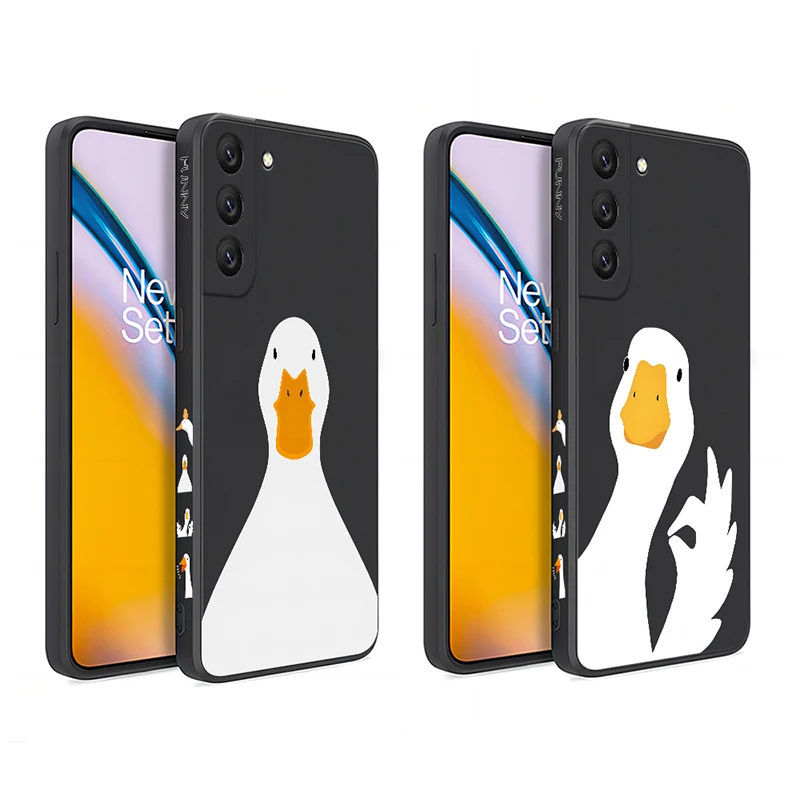

Goose Duck Phone Case For Samsung Galaxy S23 S22 S21 S20 Ultra Plus FE S10 S9 Note 20 10 Plus Silicone Cover