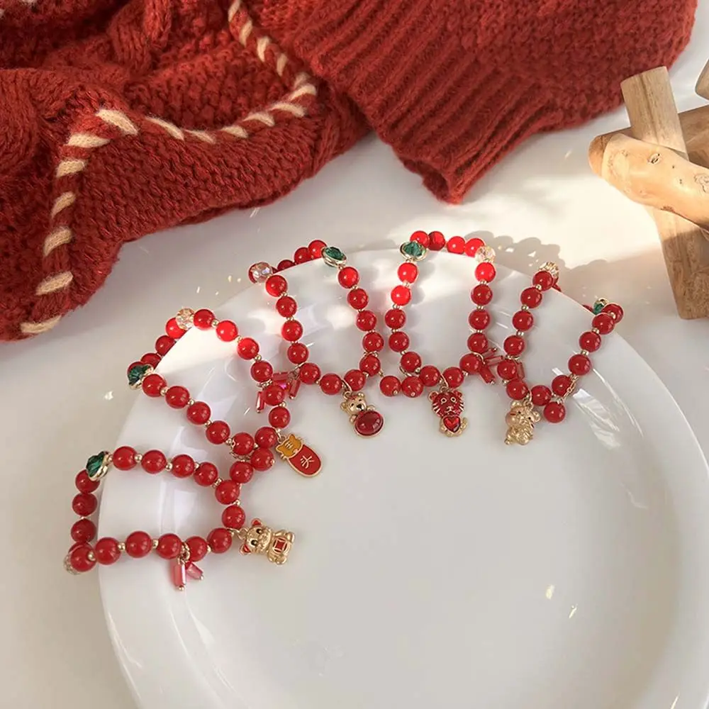 Red Glass Transfer Lucky Beaded Chinese New Year Tiger Bracelet Red Wristband Beaded Bangle Female Hand Rope
Red Glass Transfer Lucky Beaded Chinese New Year Tiger Bracelet Red Wristband Beaded Bangle Female Hand Rope