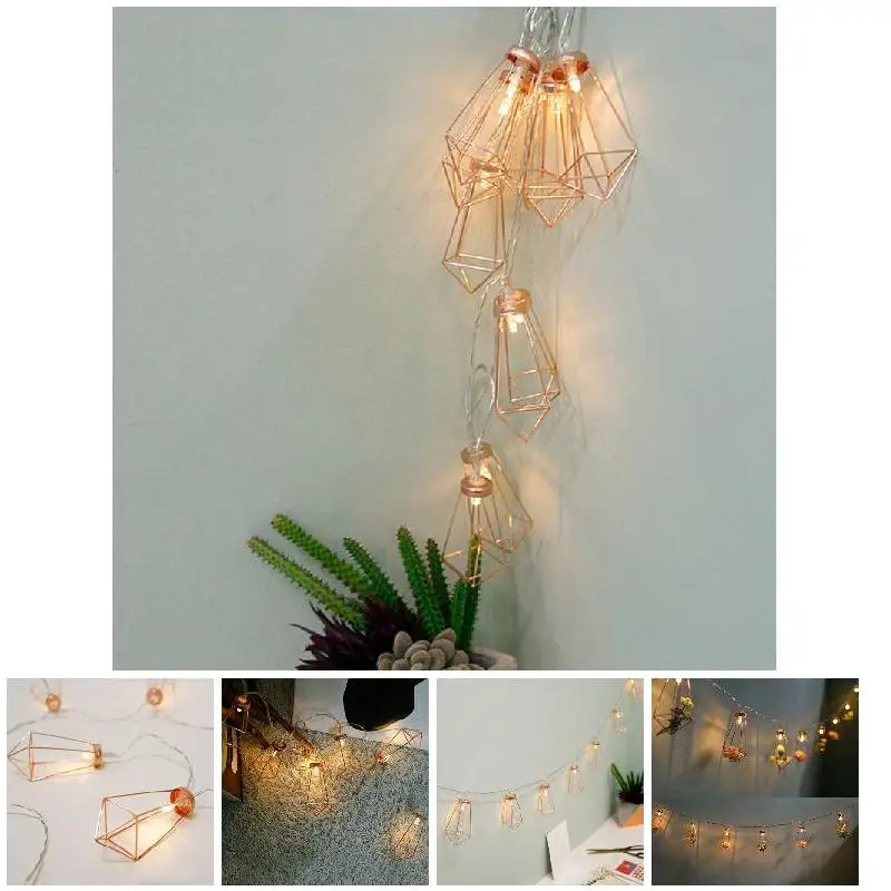 LED String Light with 10 LED Room Garden Lamp Yard Festival Christmas Geometry Decoration Wrought iron brick string simple
LED String Light with 10 LED Room Garden Lamp Yard Festival Christmas Geometry Decoration Wrought iron brick string simple