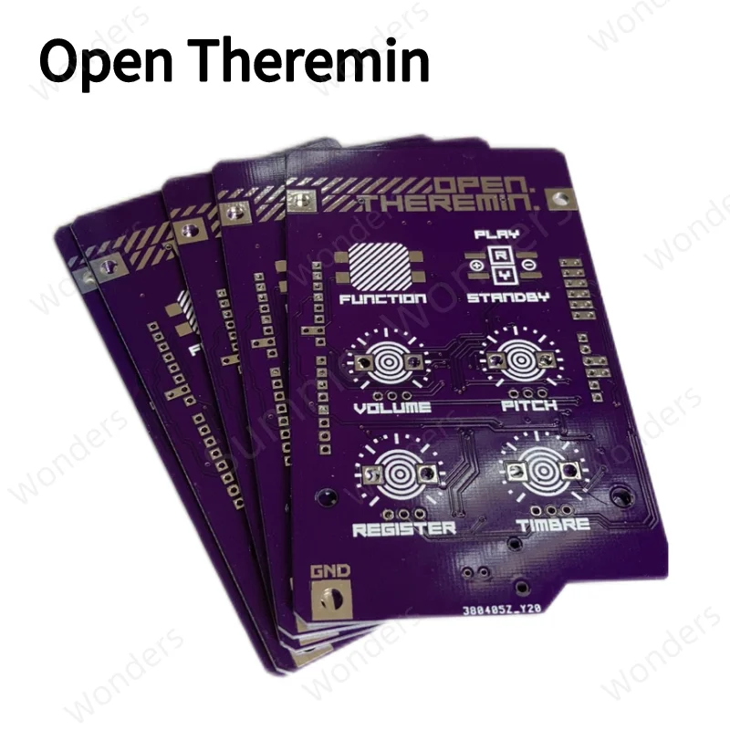 

Печатная плата с открытым исходным кодом Theremin DIY Набор для сварки после сварки музыкальный электронный инструмент для Arduino с исходным кодом ...