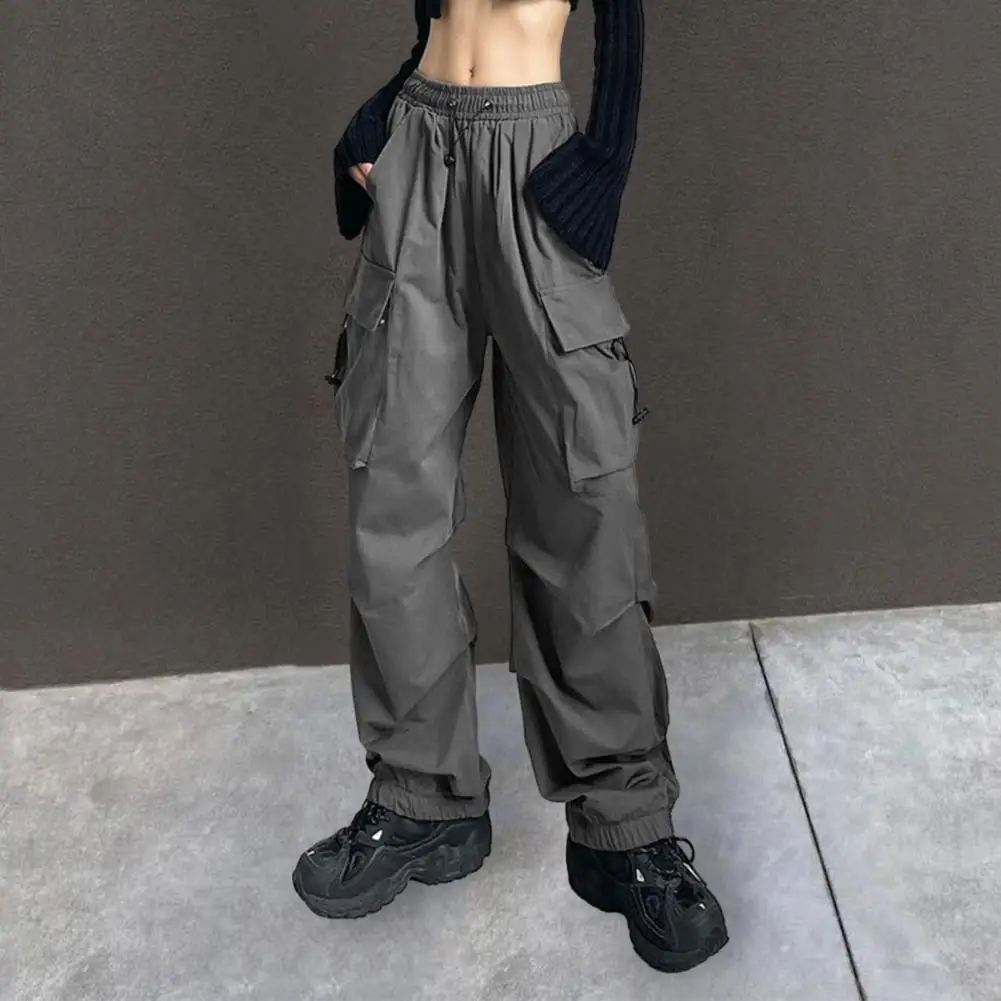 Hip Hop Women Cargo Pants Multi Pockets Loose High Waist Ladies Pants Solid Color Straight Wide Leg Pleated Long Pants
Hip Hop Women Cargo Pants Multi Pockets Loose High Waist Ladies Pants Solid Color Straight Wide Leg Pleated Long Pants