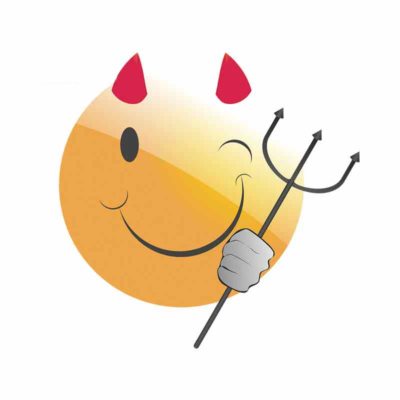 Interesting Smiley Devil Car Bumper Decal Windows Car Stickers Graphics Funny Graffiti Waterproof Decoration PVC13x13cm
Interesting Smiley Devil Car Bumper Decal Windows Car Stickers Graphics Funny Graffiti Waterproof Decoration PVC13x13cm