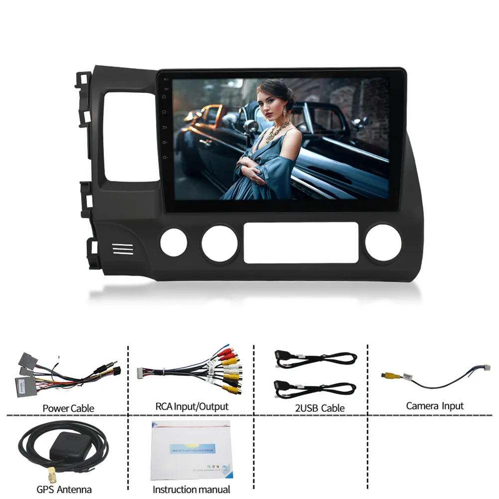 1080P Car Stereo Radio For Honda Civic 8 2006 - 2011 Multimedia Navigation GPS WIFI Lossless Music Built-in/external Microphone
1080P Car Stereo Radio For Honda Civic 8 2006 - 2011 Multimedia Navigation GPS WIFI Lossless Music Built-in/external Microphone