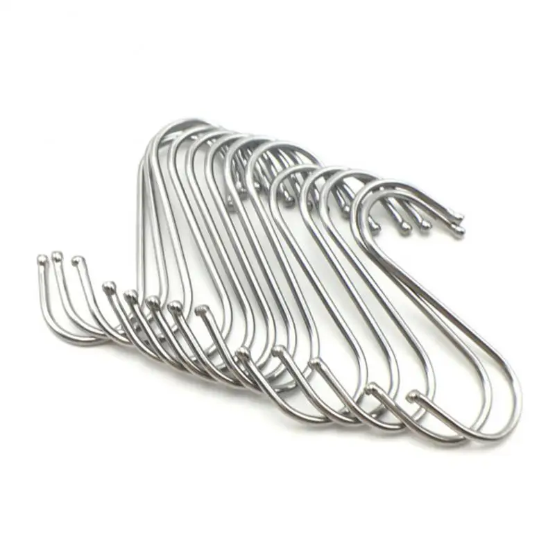 S Hooks Rustproof Kitchen Utensil Storage Hook Clothing Display Kitchen Pot Round Tube Hook Closet Bag Holder Home Accessories
S Hooks Rustproof Kitchen Utensil Storage Hook Clothing Display Kitchen Pot Round Tube Hook Closet Bag Holder Home Accessories