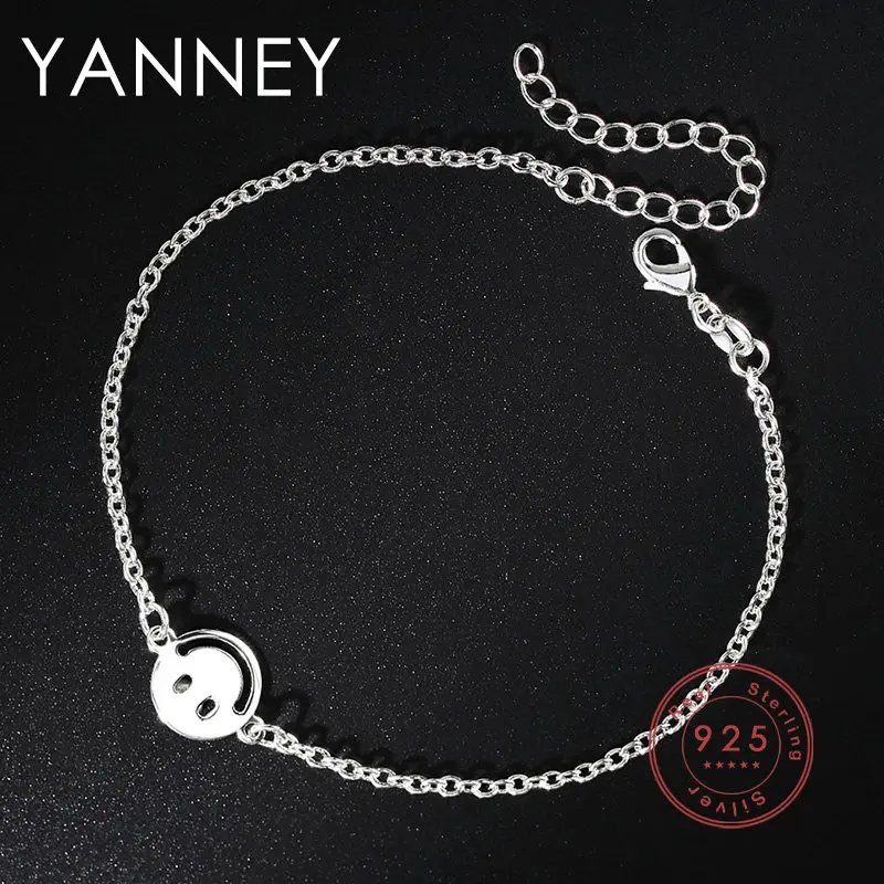 Fashion 925 Silver Anklet 8 Inches Simple Cute Smiley Bracelet For Women Charm Wedding Jewelry Birthday Party Gifts
Fashion 925 Silver Anklet 8 Inches Simple Cute Smiley Bracelet For Women Charm Wedding Jewelry Birthday Party Gifts
