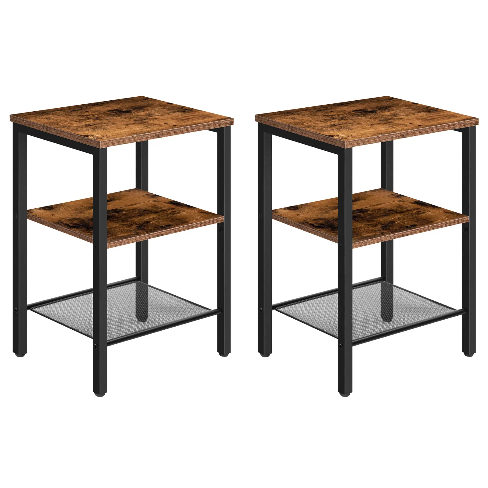 HOOBRO 2 Sets Nightstands 3-Tier Side Table With Adjustable Shelf Industrial End Table For Small Space In Living Room Bedroom
HOOBRO 2 Sets Nightstands 3-Tier Side Table With Adjustable Shelf Industrial End Table For Small Space In Living Room Bedroom