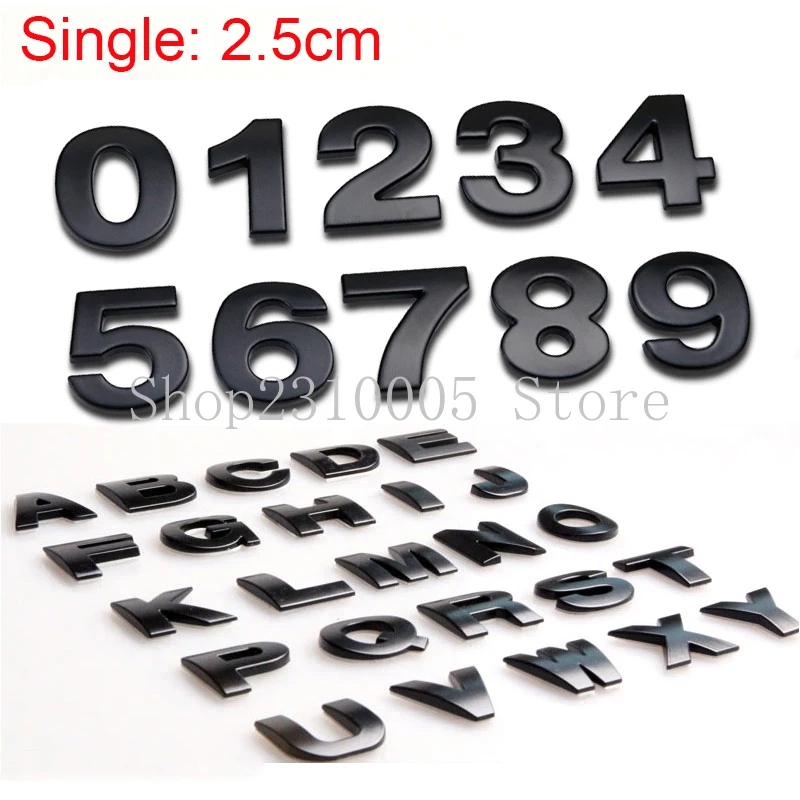A-Z 0-9 25mm Letters Numbers DIY Car Styling Refitting Emblem Logo Sticker Alphabet House Number Website Address Advertising
A-Z 0-9 25mm Letters Numbers DIY Car Styling Refitting Emblem Logo Sticker Alphabet House Number Website Address Advertising