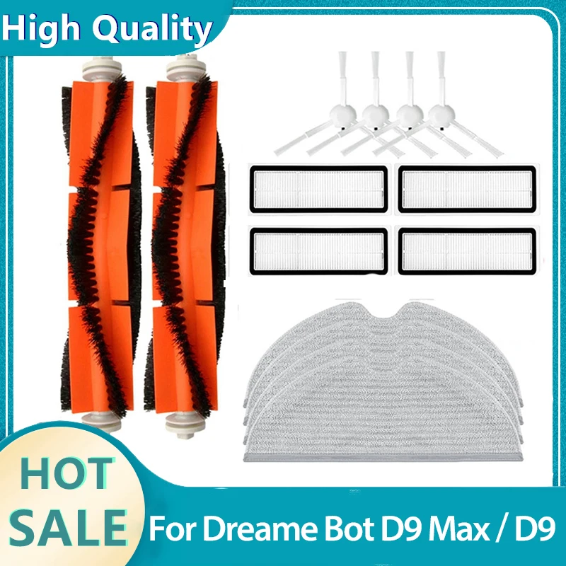 For Xiaomi Dreame Bot D9 Max / D9 Hepa Filter Main Side Brush Mop Cloths Mistral Robotic Vacuum Cleaner Spare Parts 
For Xiaomi Dreame Bot D9 Max / D9 Hepa Filter Main Side Brush Mop Cloths Mistral Robotic Vacuum Cleaner Spare Parts