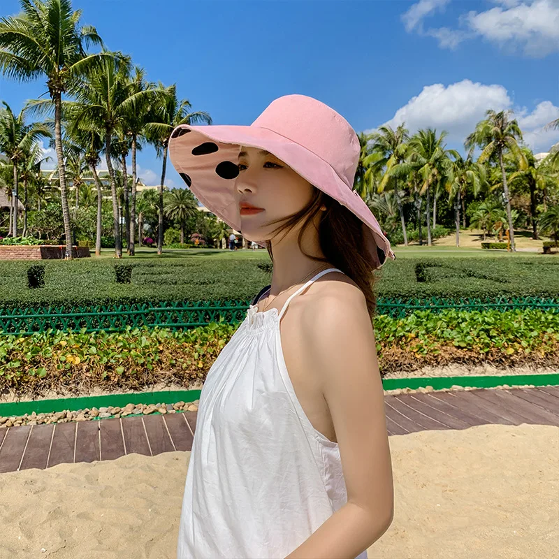 Spring And Summer Outdoor Leisure Sunshade Hat With Double-sided Printing Sunscreen Large Brim Fisherman Women's Fashion 
Spring And Summer Outdoor Leisure Sunshade Hat With Double-sided Printing Sunscreen Large Brim Fisherman Women's Fashion
