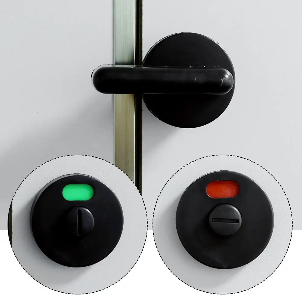 Bathroom Indicator Buckle Nylon Plastic Public Toilet Handle Black Door Lock Indicator Lock
Bathroom Indicator Buckle Nylon Plastic Public Toilet Handle Black Door Lock Indicator Lock