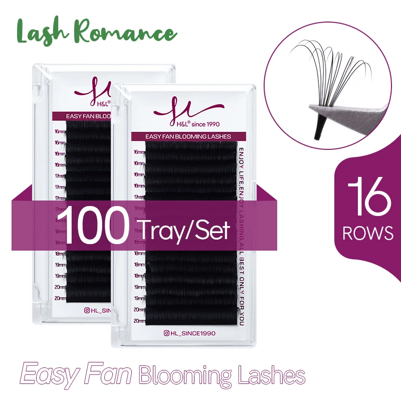 Lash Romance Mink like high-quality leshes Fan shaped leshes automatically bloom Natural Russian roll 100 pieces
Lash Romance Mink like high-quality leshes Fan shaped leshes automatically bloom Natural Russian roll 100 pieces