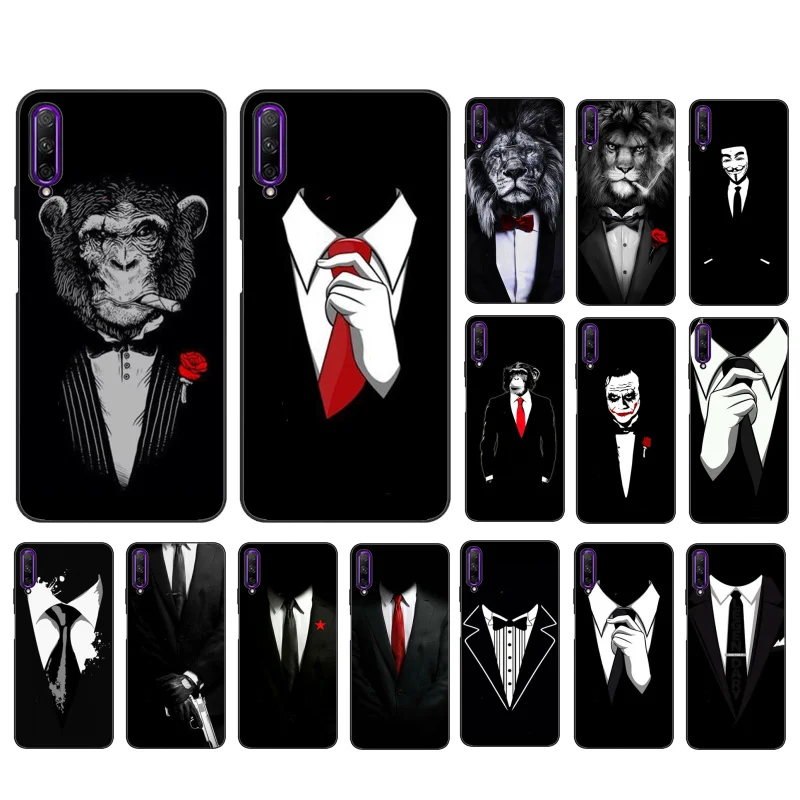 

Man Suit Shirt Tie Lion Phone Case for Huawei P50 Pro P30 P40 Lite P40Pro P20 lite P10 Plus Mate 20 Pro Mate20 X