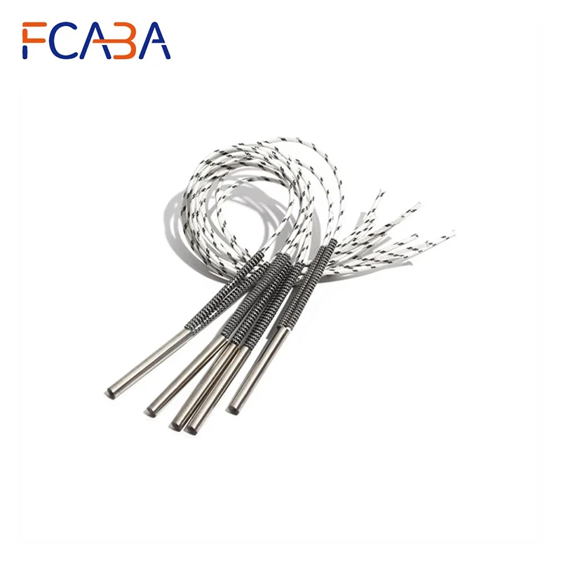 Цилиндрическая электрическая нагревательная труба из нержавеющей стали 316, 5 шт., 6 мм, 80 ~ 95 мм, трубчатая одноголовочная двойная нагревательная труба 200 Вт/210 Вт/220 Вт/230 Вт