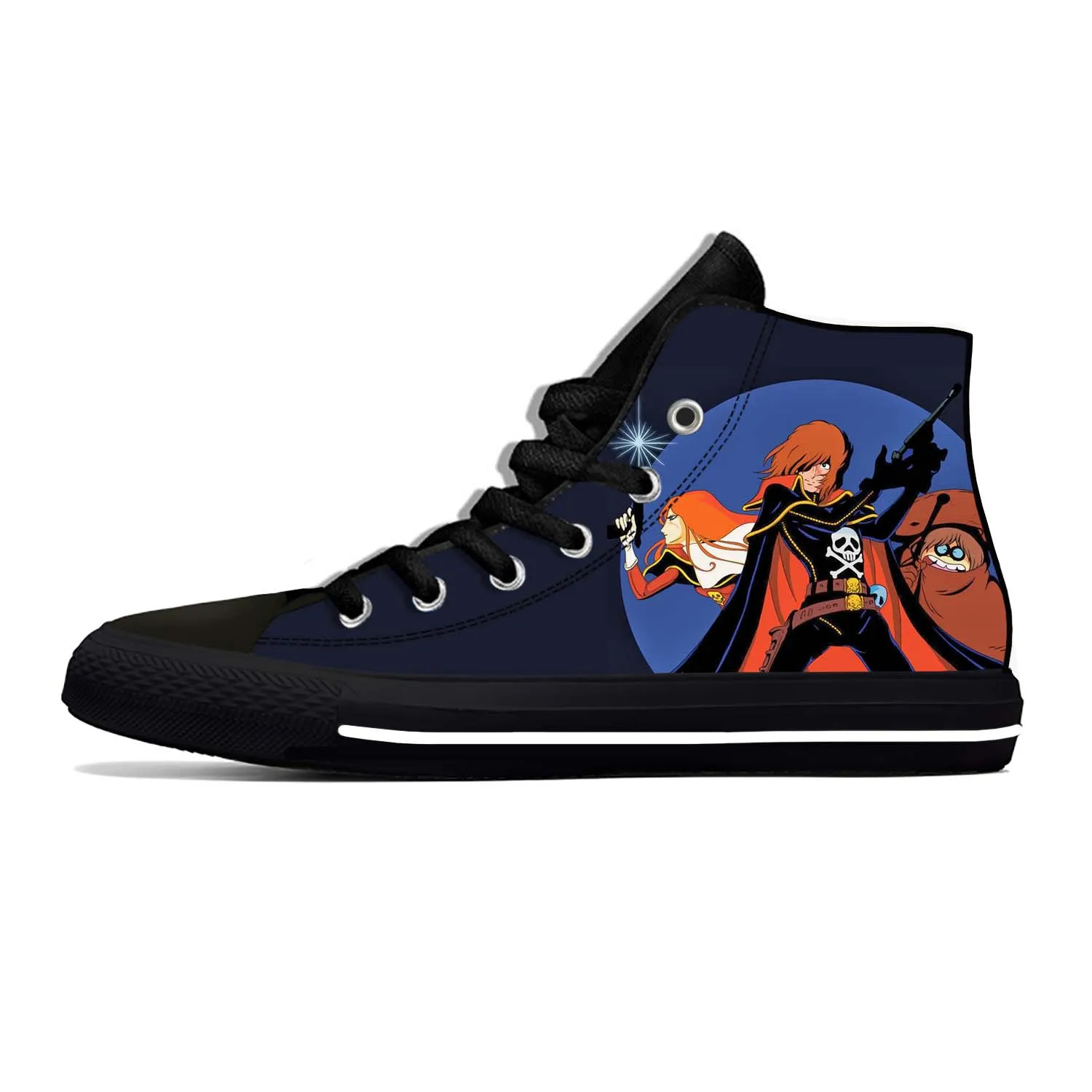 Anime Cartoon Manga Space Pirate Captain Harlock Casual Cloth Shoes High Top Lightweight Breathable 3D Print Men Women Sneakers
Anime Cartoon Manga Space Pirate Captain Harlock Casual Cloth Shoes High Top Lightweight Breathable 3D Print Men Women Sneakers