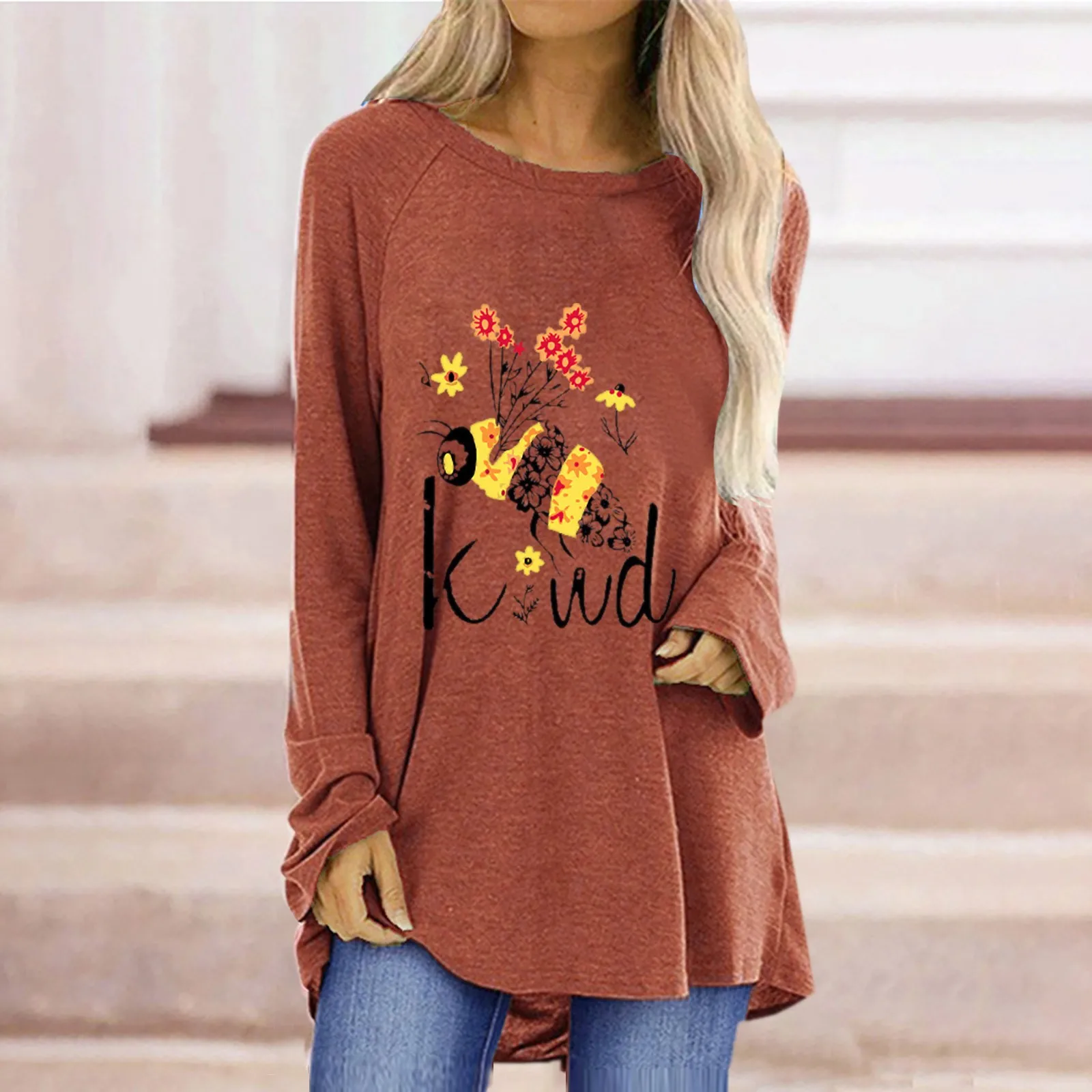 Turtle Neck Long Sleeve Shirt Women Fashion Women's Print Long Sleeve Loose Round Neck Medium Tee Shirt Womens Work Attire
Turtle Neck Long Sleeve Shirt Women Fashion Women's Print Long Sleeve Loose Round Neck Medium Tee Shirt Womens Work Attire