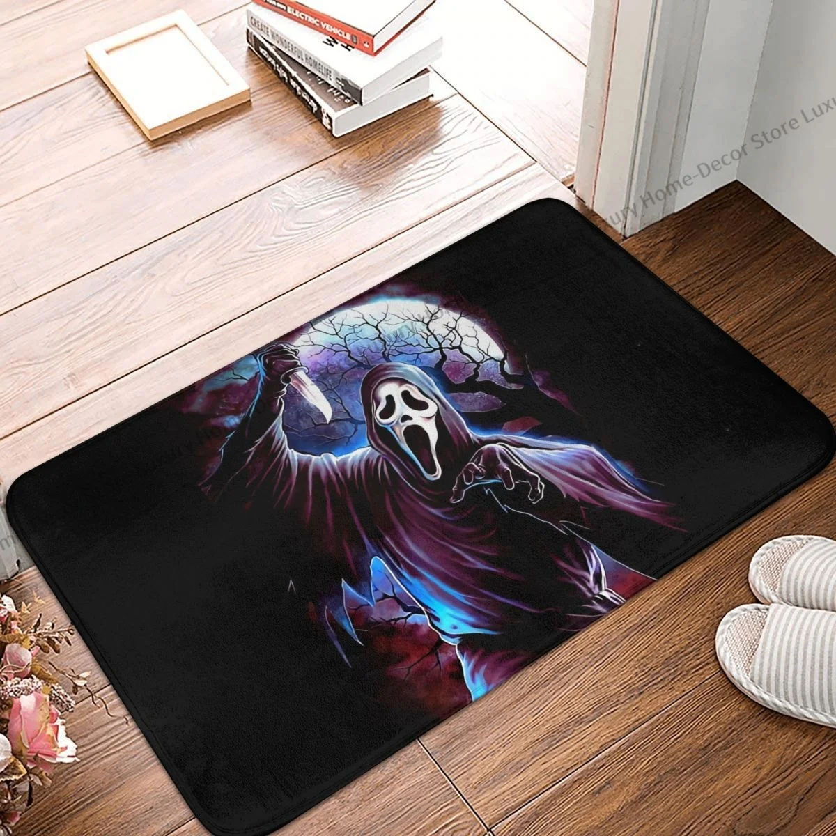 SCREAM Horror Movie Non-slip Doormat Living Room Mat Playa Ghostface Costume Balcony Carpet Welcome Rug Home Decorative
SCREAM Horror Movie Non-slip Doormat Living Room Mat Playa Ghostface Costume Balcony Carpet Welcome Rug Home Decorative
