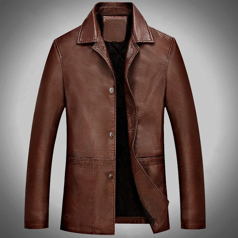 Winter Classical Motorcycle Business Soft Leather Jackets Men Leather Jacket Thick Moto Coats Casaco Masculino Plus Size 4XL
Winter Classical Motorcycle Business Soft Leather Jackets Men Leather Jacket Thick Moto Coats Casaco Masculino Plus Size 4XL