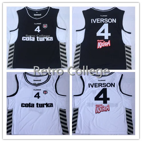 #4 ALLEN IVERSON BESITA cola TURKA баскетбольная майка Вышивка стежки высшего качества вышивка
#4 ALLEN IVERSON BESITA cola TURKA баскетбольная майка Вышивка стежки высшего качества вышивка