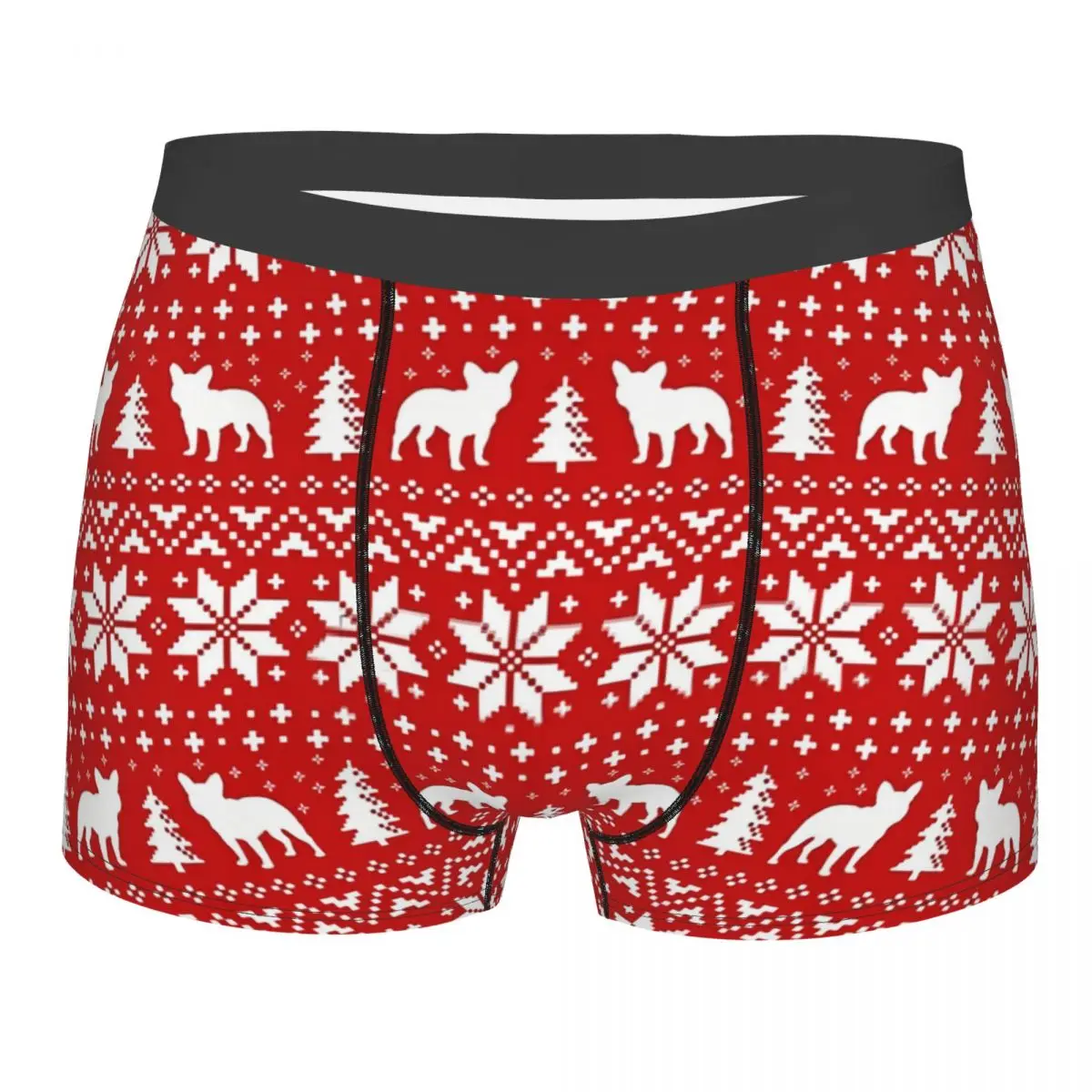 Silhouettes Christmas Holiday Pattern Men Boxer Briefs French Bulldog Pet Breathable Funny Underpants Print Shorts Gift Idea
Silhouettes Christmas Holiday Pattern Men Boxer Briefs French Bulldog Pet Breathable Funny Underpants Print Shorts Gift Idea