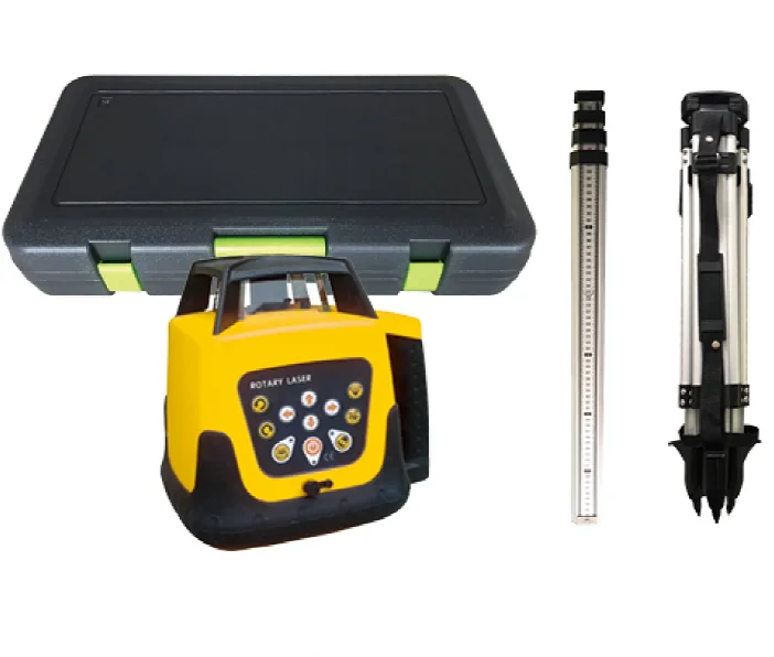Red line horizontal and vertical function self leveling rotary laser kit with tripod and staff
Red line horizontal and vertical function self leveling rotary laser kit with tripod and staff