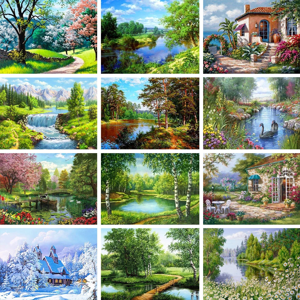 5D DIY Diamond Painting Landscape Cross Stitch Kit Full Diamond Embroidery Landscape Art Picture Mosaic Rhinestone Decoration
5D DIY Diamond Painting Landscape Cross Stitch Kit Full Diamond Embroidery Landscape Art Picture Mosaic Rhinestone Decoration
