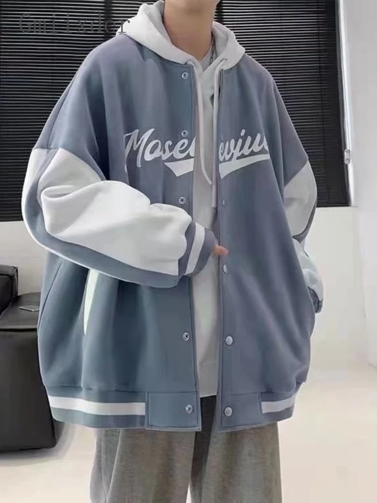 Juspinice Casual Embroidery Bomber Jacket Men Round Collar Pocket Spliced Baseball Jackets Korean Style Streetwear Loose Coats
Juspinice Casual Embroidery Bomber Jacket Men Round Collar Pocket Spliced Baseball Jackets Korean Style Streetwear Loose Coats