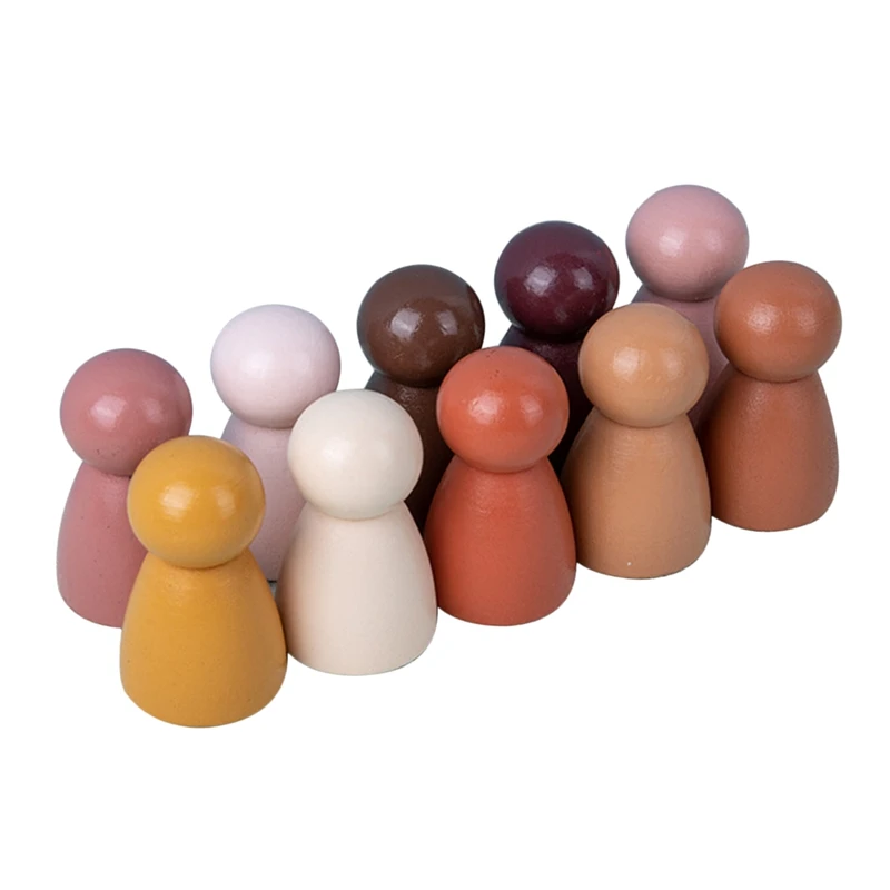 10Pcs Kids Wood Rainbow Building Peg Dolls Toy Rainbow People Playset Toys Educational Wooden Toys
10Pcs Kids Wood Rainbow Building Peg Dolls Toy Rainbow People Playset Toys Educational Wooden Toys