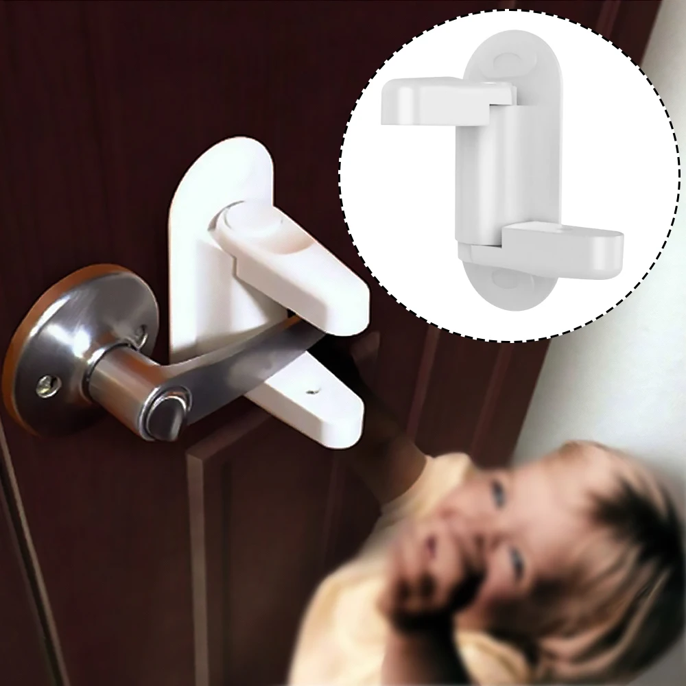 Plastic Kids Safety Door Lever Lock Protection Doors Handles Security Latch Baby door handle safety lock Practical Home Supplies
Plastic Kids Safety Door Lever Lock Protection Doors Handles Security Latch Baby door handle safety lock Practical Home Supplies