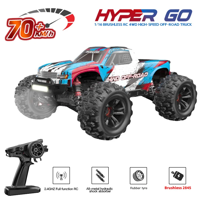 

MJX Car 16208 RC 144010 Off-Road Go VS Drift for 4WD Truck Hyper 1/16 70KM/H High Brushless WLtoys Speed 16210 Kids 16207 RC Toy