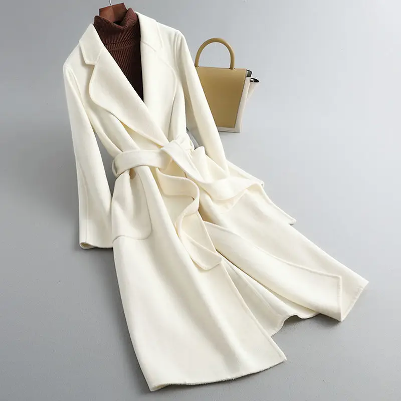 Woman Casual Fashion All Match Coats and Jackets Female Autumn and Winter New Solid Color Ladies Woolen Long Outwear Coat A315
Woman Casual Fashion All Match Coats and Jackets Female Autumn and Winter New Solid Color Ladies Woolen Long Outwear Coat A315