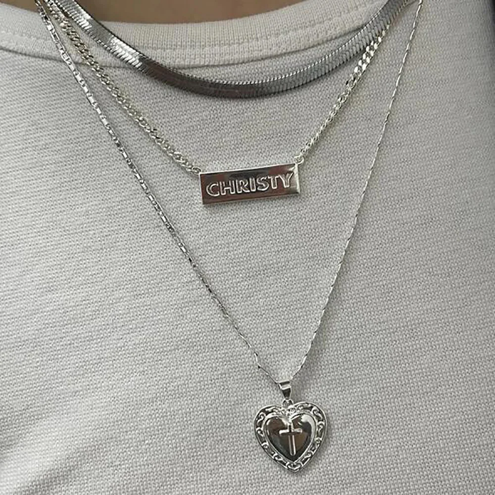 Ins Fashion Multi-Layer Love Cross Pendant Ladies Necklace Snake Chain Choker Necklace Birthday Jewelry Wholesale Direct Sales
Ins Fashion Multi-Layer Love Cross Pendant Ladies Necklace Snake Chain Choker Necklace Birthday Jewelry Wholesale Direct Sales