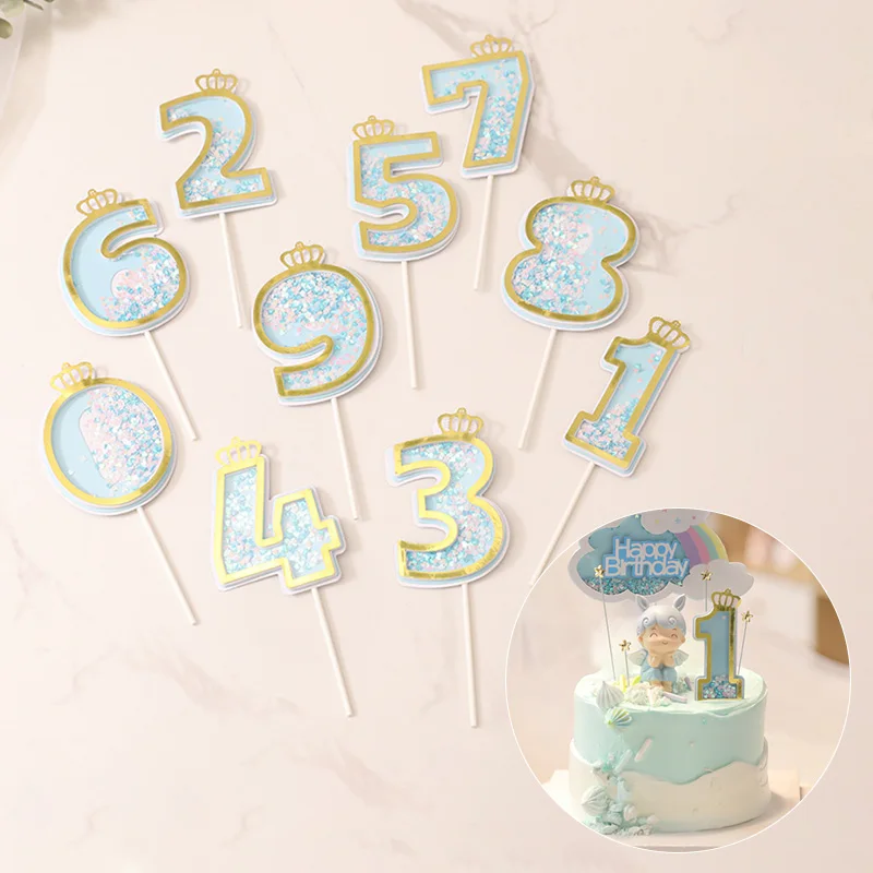 1PC Creative Shining Sequins Pink Blue Happy Birthday Number 0-9 Insertion for Kids Adult Girls Birthday Party Crown Cake Decor
1PC Creative Shining Sequins Pink Blue Happy Birthday Number 0-9 Insertion for Kids Adult Girls Birthday Party Crown Cake Decor