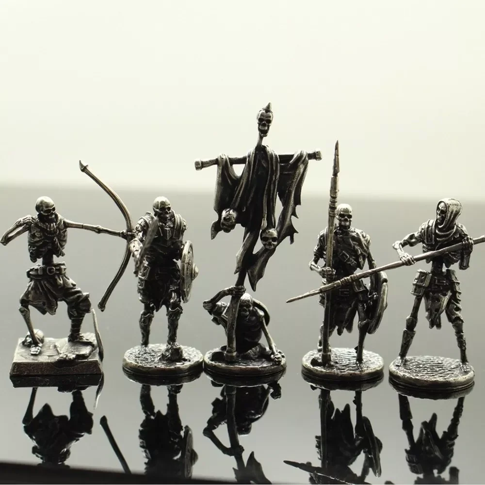Copper Skeleton Legion Figurines Miniature Decoration Retro Metal Skull Soldier Army Model Statue Desk Toy Ornament
Copper Skeleton Legion Figurines Miniature Decoration Retro Metal Skull Soldier Army Model Statue Desk Toy Ornament