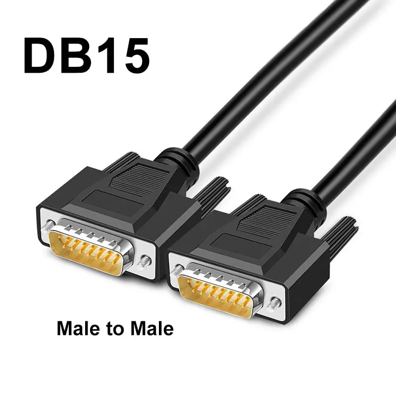 DB15 Industrial Grade Cable Male to Male to Female 15-pin Data Extension Cord 2 Row 15 Pin Serial Parallel Port Shielded Wire
DB15 Industrial Grade Cable Male to Male to Female 15-pin Data Extension Cord 2 Row 15 Pin Serial Parallel Port Shielded Wire