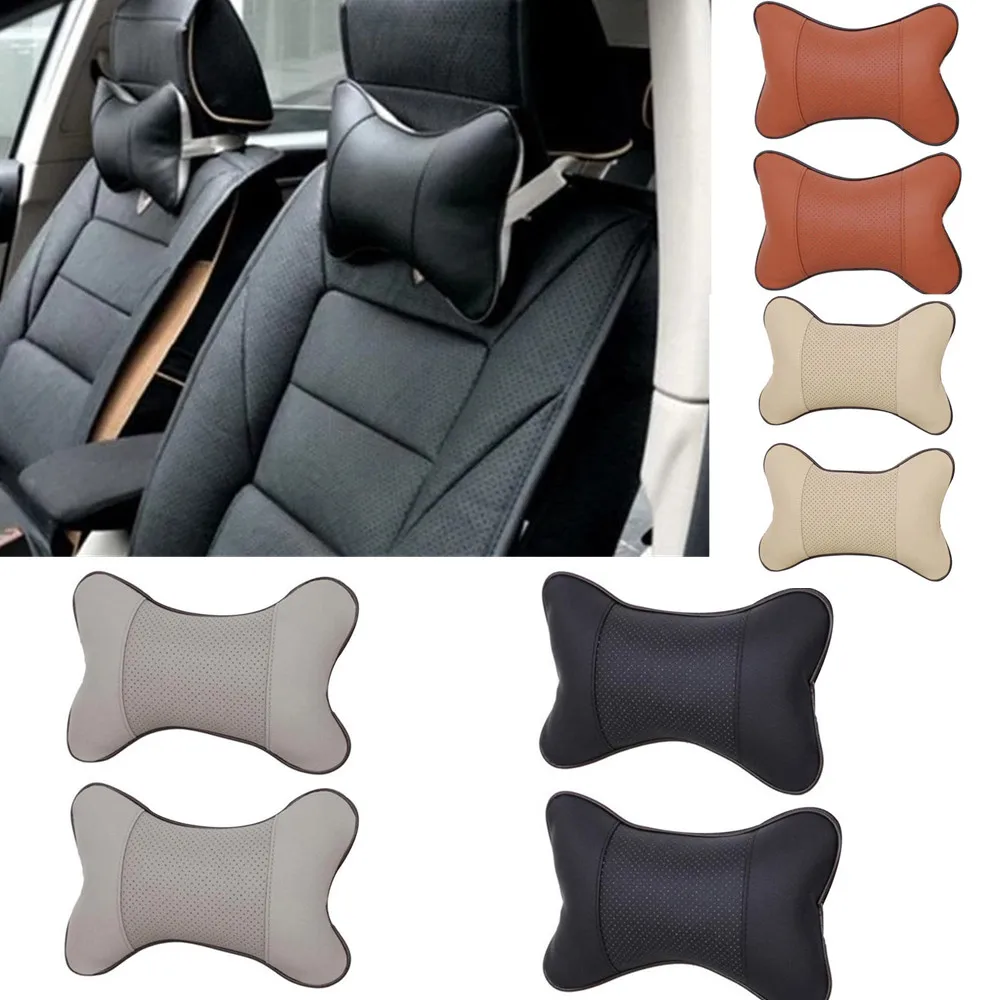 2Pcs Car Neck Pillows Both Side Car Seat Head Neck Rest Leather Support Cushion Pad HeadRest Bone Pillow For Head Pain Relief
2Pcs Car Neck Pillows Both Side Car Seat Head Neck Rest Leather Support Cushion Pad HeadRest Bone Pillow For Head Pain Relief