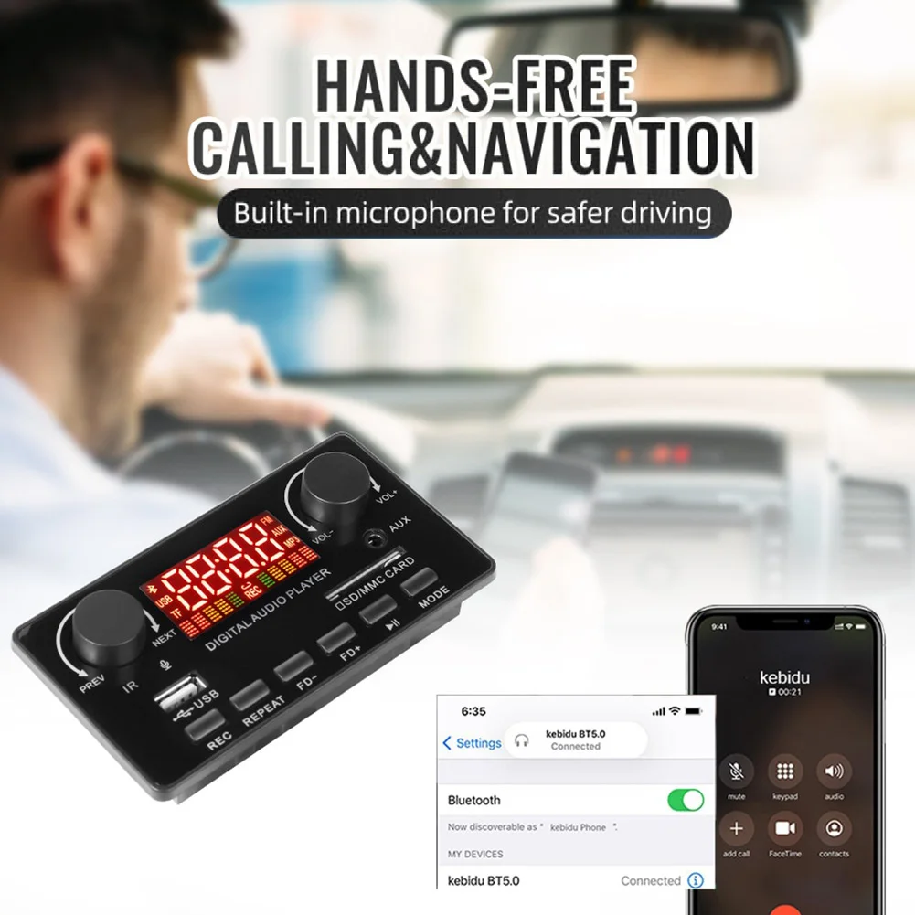 Mp3-плеер 2x40 Вт, модуль Bluetooth 5,0, 5 В-26 в для автомобильного MP3-плеера, формат Mp3/WMA/WAV/FLAC/APE без потерь
Mp3-плеер 2x40 Вт, модуль Bluetooth 5,0, 5 В-26 в для автомобильного MP3-плеера, формат Mp3/WMA/WAV/FLAC/APE без потерь